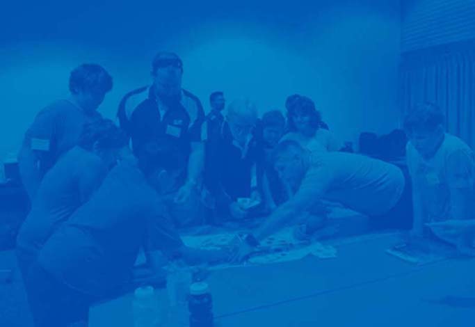 group of kids learning